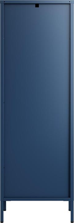 Produktbild En.Casa Vitrinenschrank Säkylä Stahl 150x50x35 cm Navyblau (150 x 50 x 35 cm)