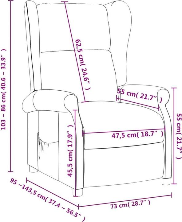 Produktbild vidaXL Relaxsessel