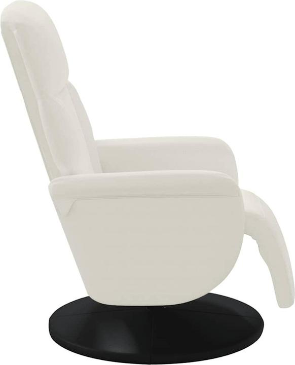 Produktbild vidaXL Relaxsessel mit Fussteil Creme Samt