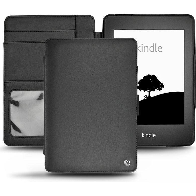 Noreve Lederschutzhülle Wallet (Kindle Paperwhite), eReader Zubehör, Schwarz