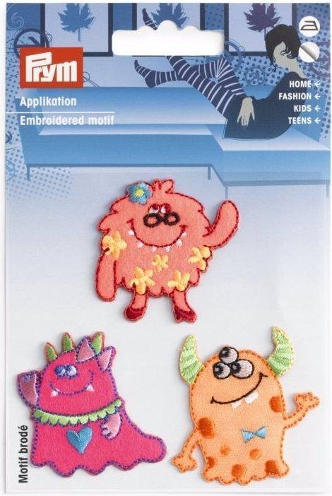 Produktbild Prym Applikation selbstklebend/aufbügelbar Monster pink (1 x)