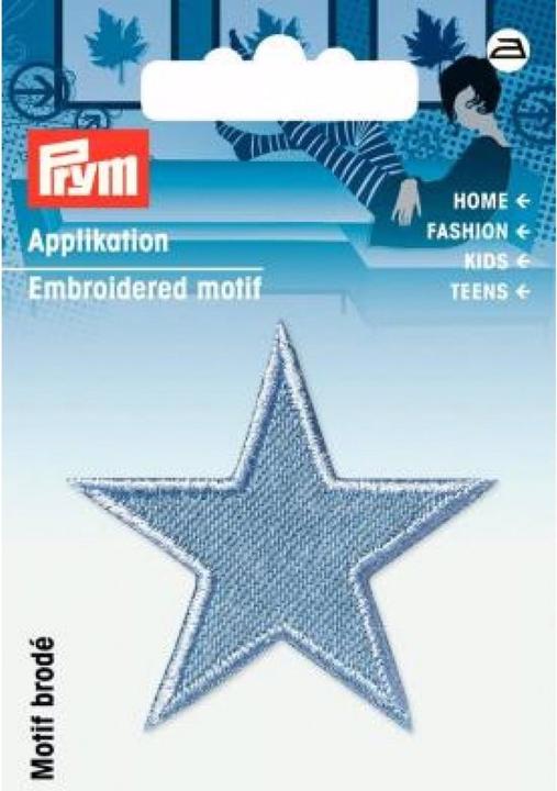 Produktbild Prym Applikation Sterne, jeans hellblau (2 x)