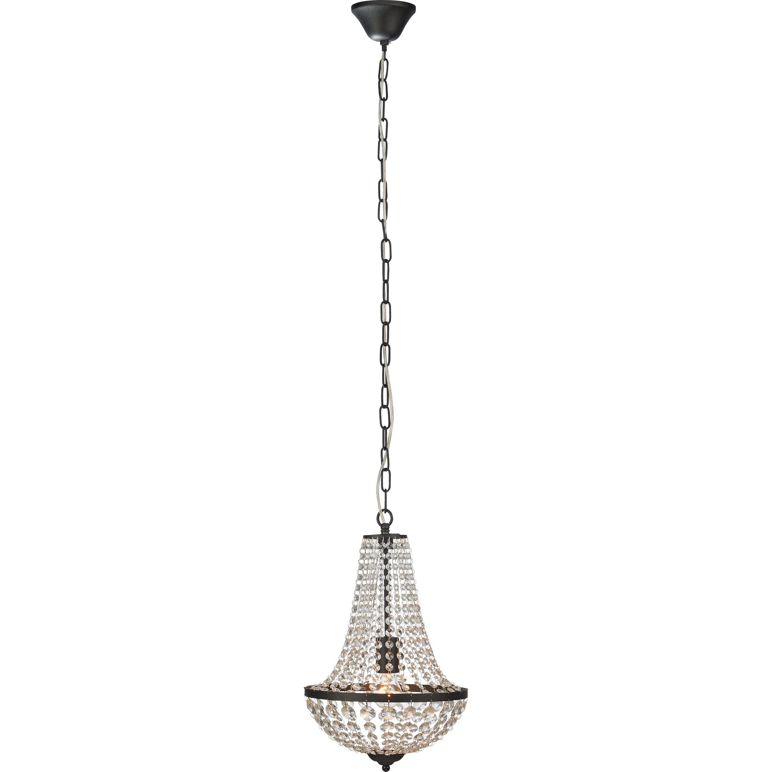 Markslöjd, Lampada a sospensione, GRÄNSÖ Chandelier 1L Sandy Black/MC