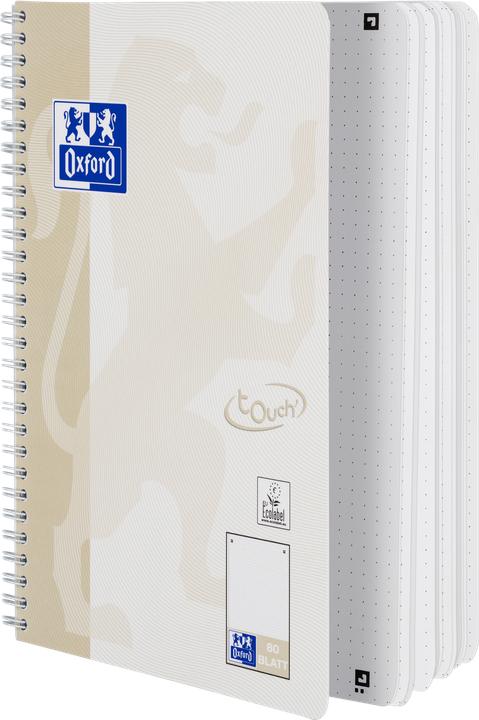 Image du produit Oxford Bloc-notes Touch, B5, à pois, 80 feuilles (B5, Pointillés, Couverture rigide)