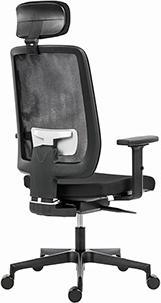 Produktbild Powerton ERGO LUCIE Ergonomischer Bürostuhl, Schwarz