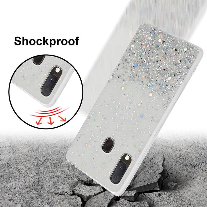 Produktbild Cadorabo TPU Cover funkelnder Glitter (Samsung Galaxy A20e, Samsung Galaxy A10e)