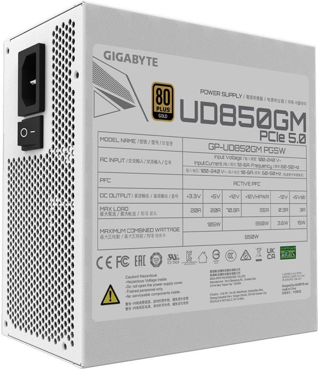 Produktbild Gigabyte UD850GM PG5W (850 W)