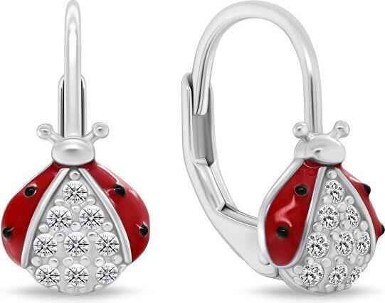 Produktbild Brilio Silver girls' earrings Ladybugs with zircons EA1270W (Silber)