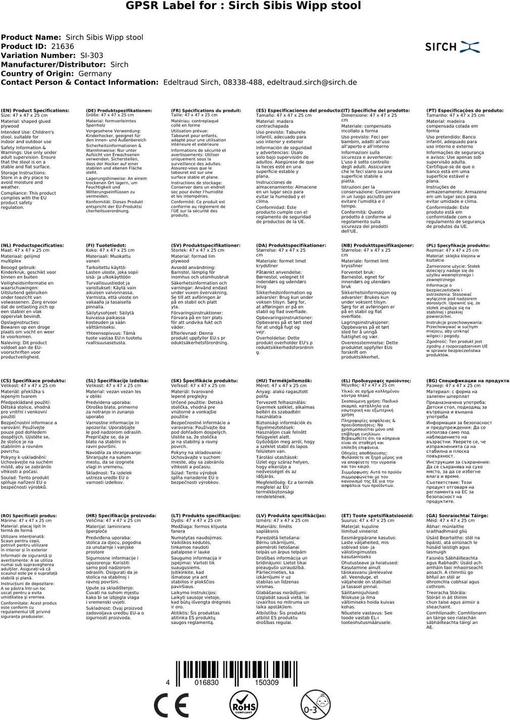 Produktbild Sirch Wipphocker large