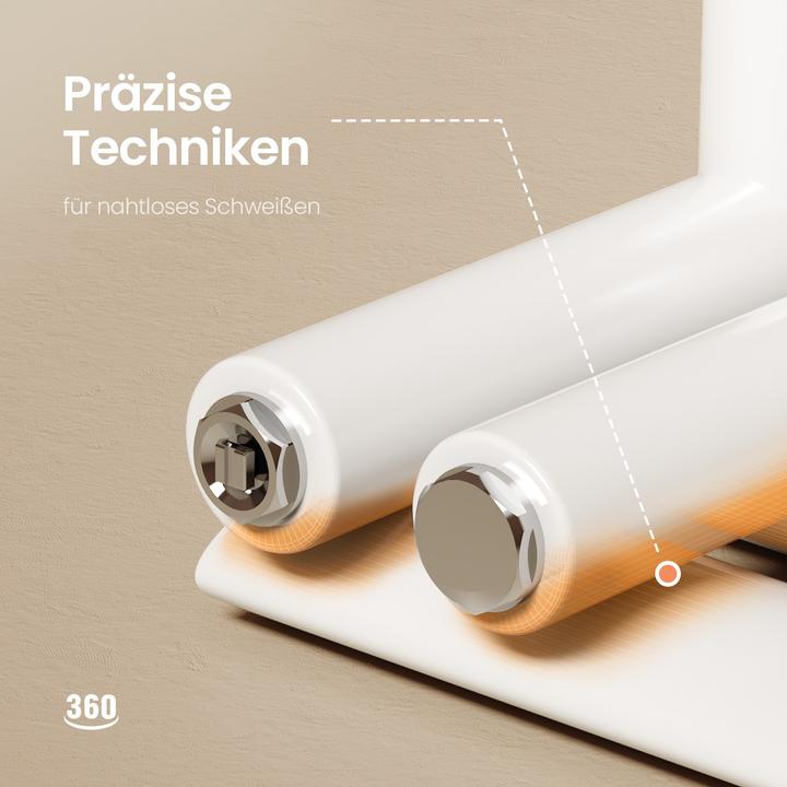 Produktbild Emke Elektrischer Badheizkörper, 1740x600mm - Weiss Ovalrohr-Handtuchtrockner