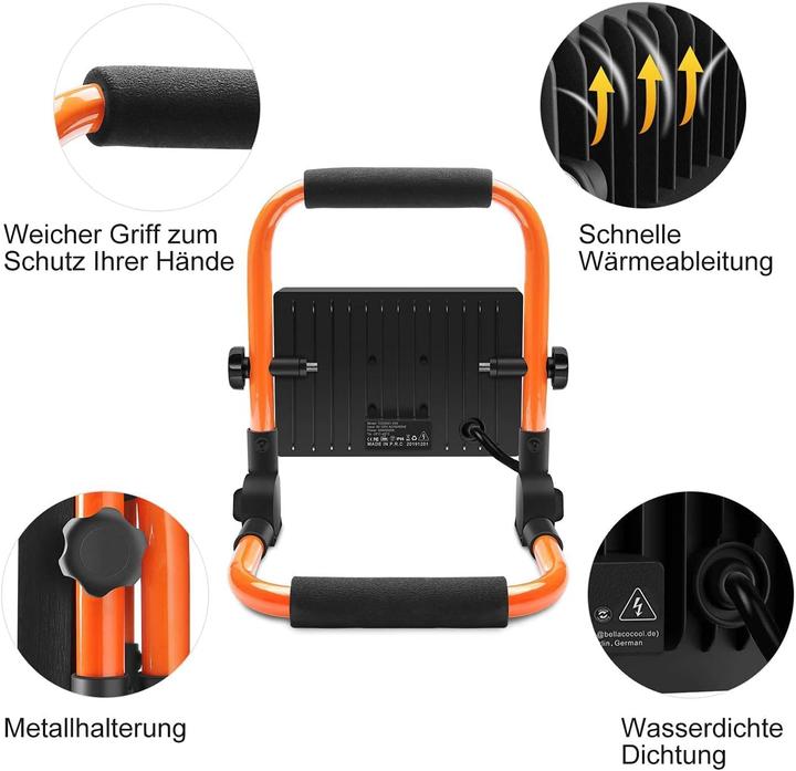 Actual product image Meihua LED construction spotlight (2600 lm)