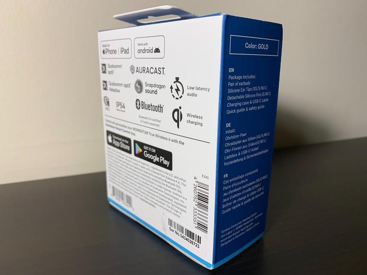 Actual product image Sennheiser Momentum True Wireless 4 (ANC, 7 h, Wireless)