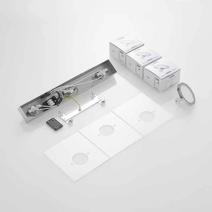 Actual product image Lindby Imiria LED ceiling light, three-flame (400 lm, GU10)