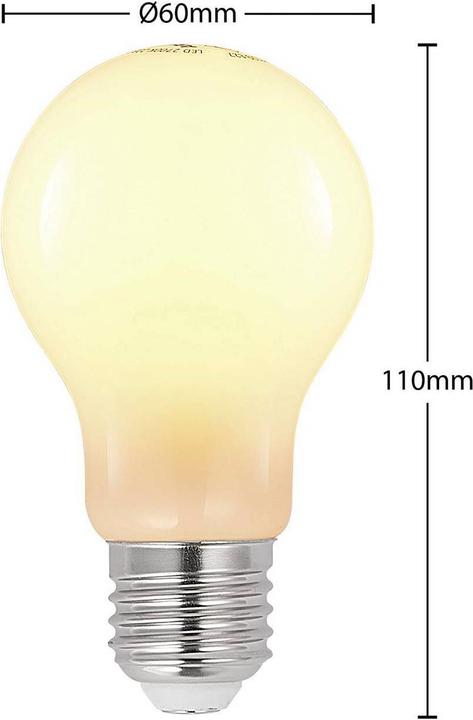 Produktbild Arcchio LED-Lampe E27 4W 2.700K dimmbar, opal (E27, 470 lm)
