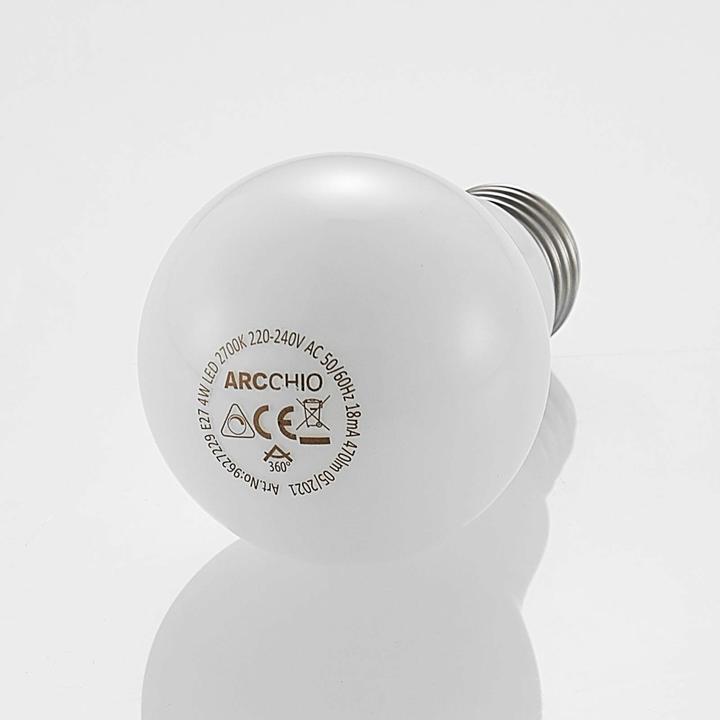 Produktbild Arcchio LED-Lampe E27 4W 2.700K dimmbar, opal (E27, 470 lm)