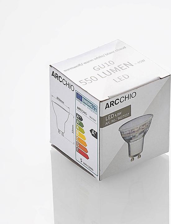 Produktbild Arcchio LED-Reflektor GU10 4,9W 3.000K 120° Glas (GU10, 4.50 W, 400 lm, 1 x, E)