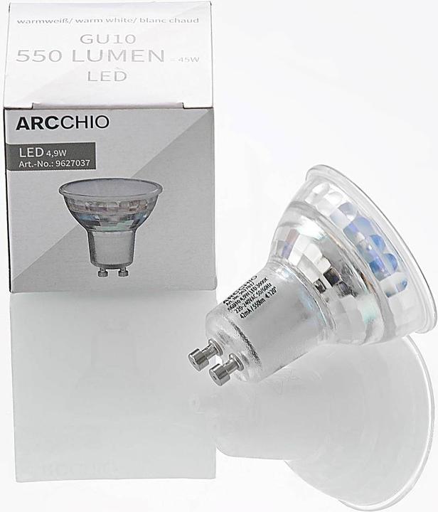 Produktbild Arcchio LED-Reflektor GU10 4,9W 3.000K 120° Glas (GU10, 4.50 W, 400 lm, 1 x, E)