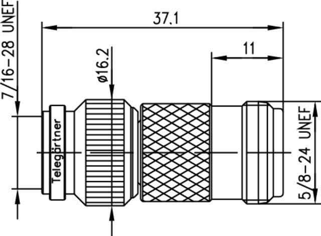 Image du produit Telegärtner Adaptateur Interseries Tnc Male/ N Fem