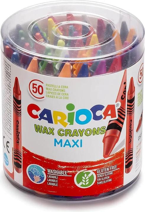 Actual product image Carioca Wachsmalkreide Maxi (50x)