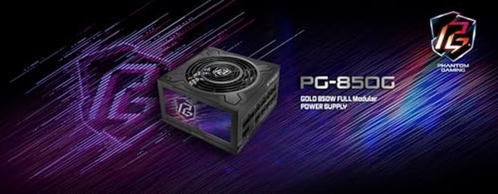 Actual product image AsRock Alimentation ATX Phantom Gaming - 850W (Noir) (850 W)