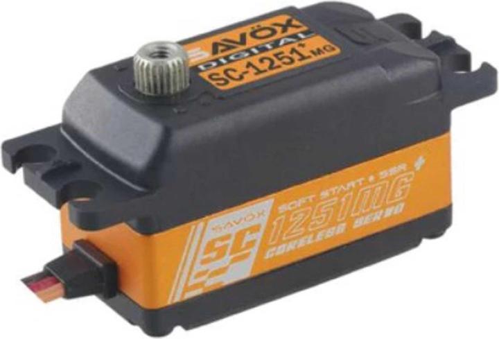 Produktbild Savöx Low Profile Servo SC-1251MG+ Digital, Metall-Getriebe, 9 kg