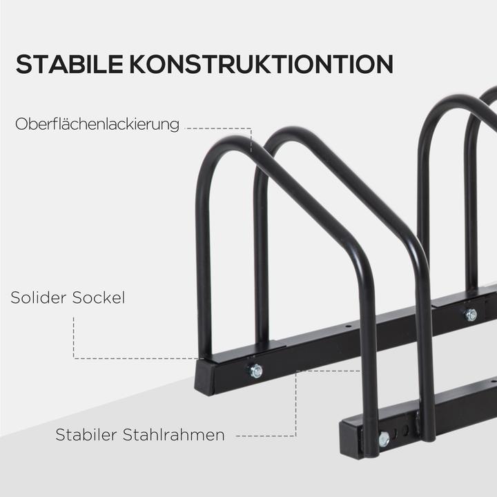 Image du produit Homcom Support de vélo avec 4 fixations