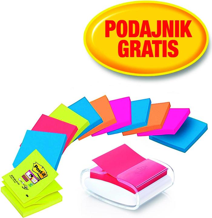 Produktbild Post-it Super Sticky Z-Notes Dispenser (76 x 76 mm)