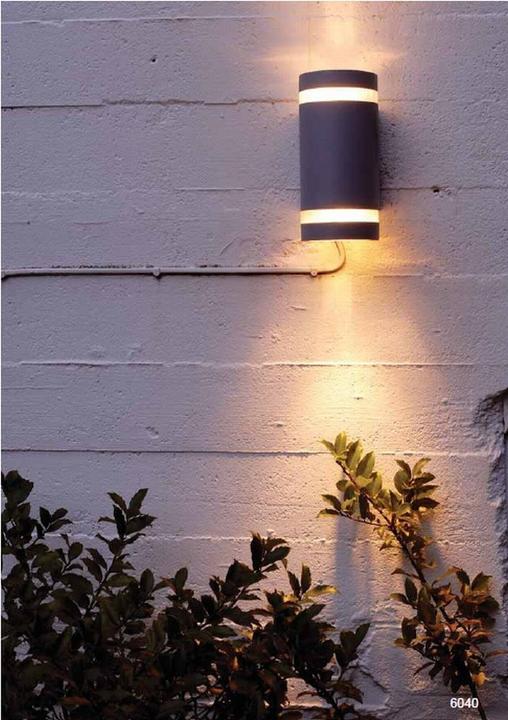 Productafbeelding Lutec Focus wandlamp 2-voudig GU10 2700 K 2x35W IP44 antraciet (GU10)