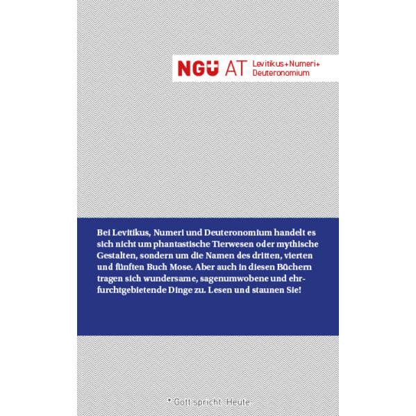 NGÜ AT: Levitikus + Numeri + Deuteronomium, Fachbücher