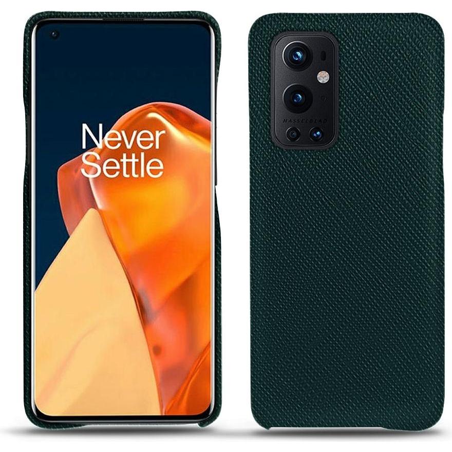 Noreve Lederschutzhülle (OnePlus 9 Pro), Smartphone Hülle, Grün