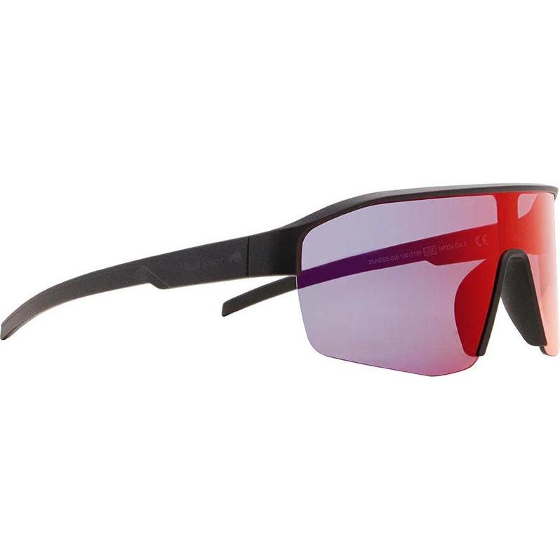 Red Bull Spect, Damen, Sportbrille, Dundee (black smoke with red mirror, black smoke with red mirror), Schwarz