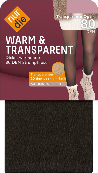 Immagine prodotto Nur Die Warm & Transparent Fleece (80 DEN, 44 - 48)