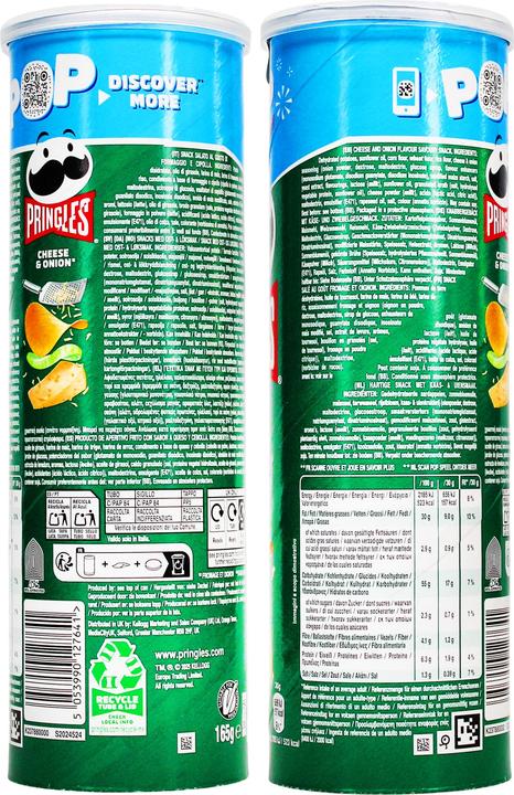 Produktbild Pringles Cheese & Onion 165g (165 g, 1 Stk.)