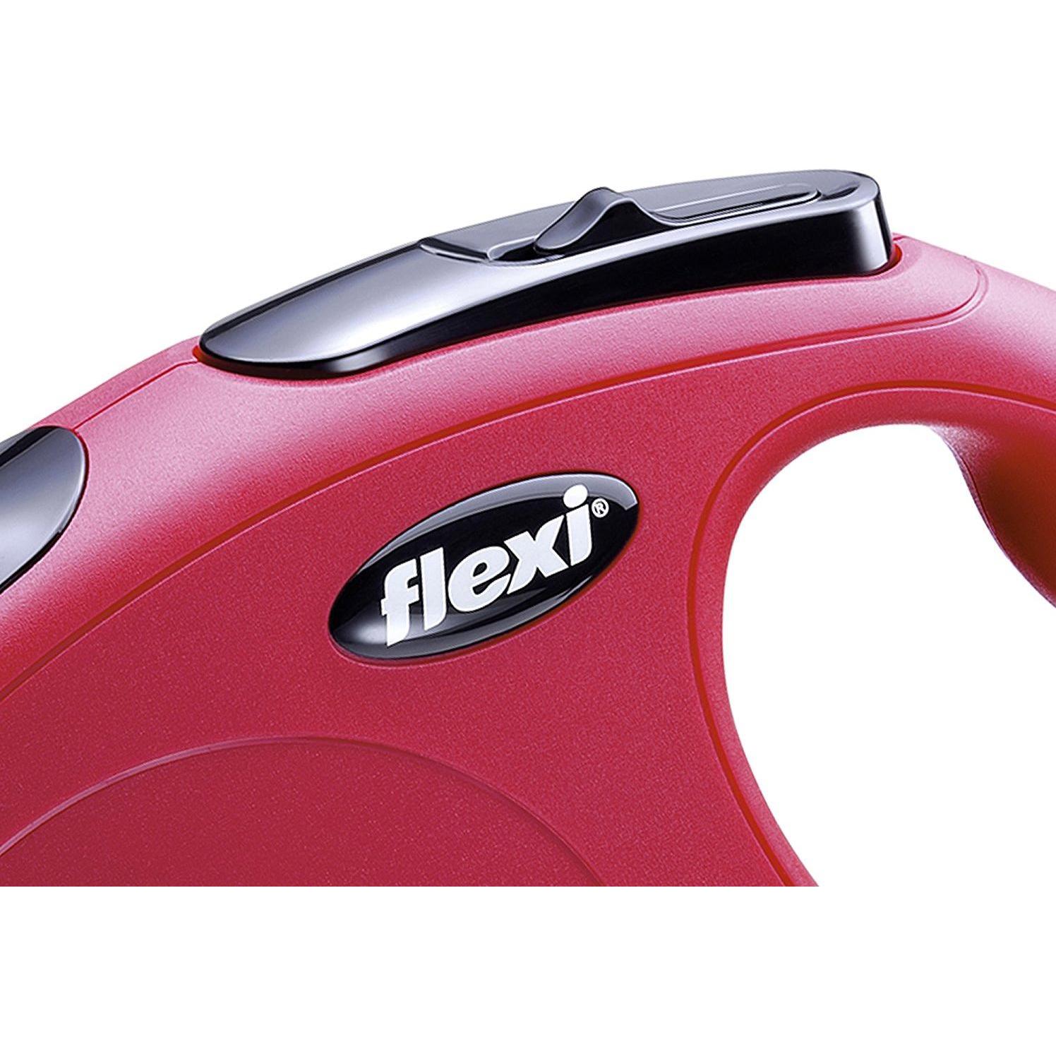 Laisse-cordon flexi New Classic S rouge, 5 m pour chien - laisse flexi New Classic taille S, rouge, 5 m