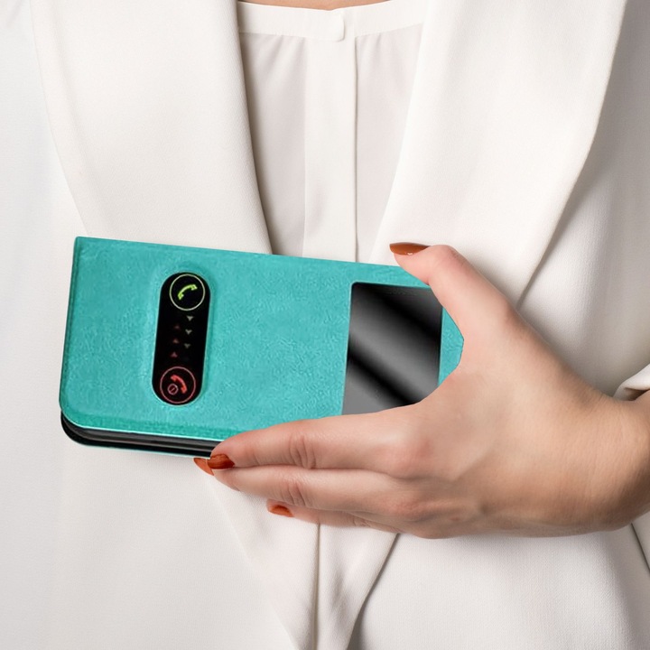 Produktbild Cadorabo Book mit View Doppelfenster Cover (Apple iPhone 7, Apple iPhone 8, Apple iPhone SE (2nd Gen), Apple iPhone SE (3rd Gen))
