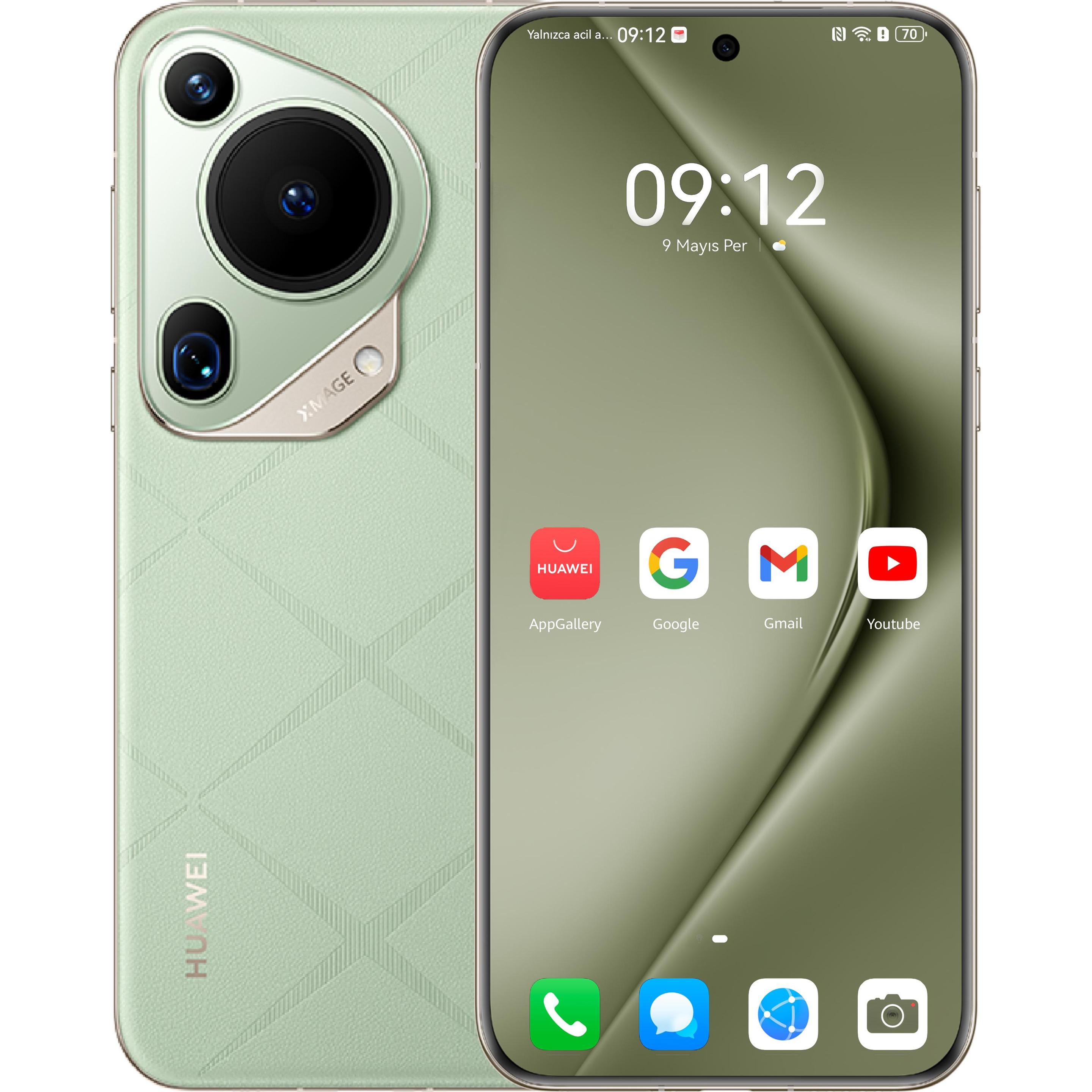 Huawei Pura 70 Ultra (512 GB, Green, 6.80", Dual SIM, 50 Mpx, 4G), Smartphone, Grün
