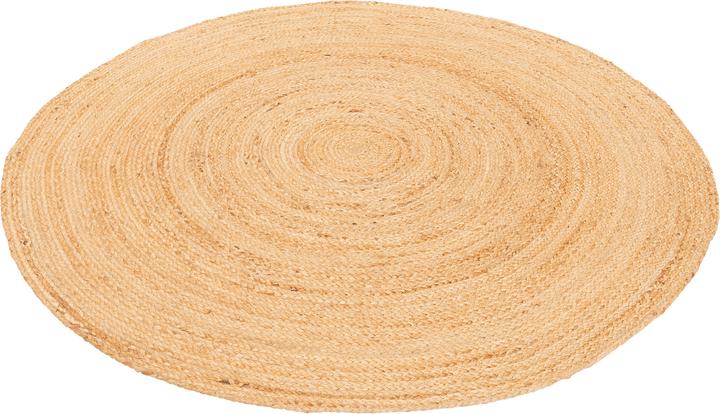 Actual product image Pergamon Naturfaser Teppich Jute Salsa Natur Rund (120 x 120 cm)
