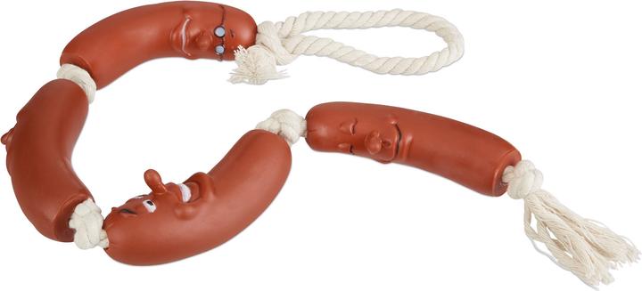 Produktbild Relaxdays Hundespielzeug Wurst (Zerrspielzeug Hund)