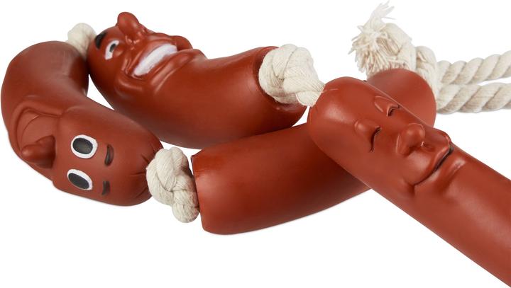 Produktbild Relaxdays Hundespielzeug Wurst (Zerrspielzeug Hund)