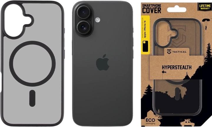 Actual product image Tactical MagForce Hyperstealth Cover for iPhone 16 Asphalt (Apple iPhone 16)