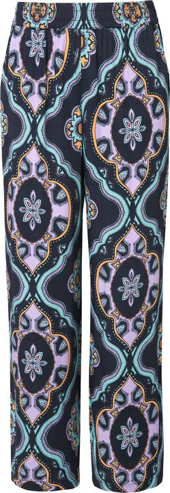 Actual product image Ulla Popken Ornamental Ogee Print Elastic Waist Pants (46, 48)