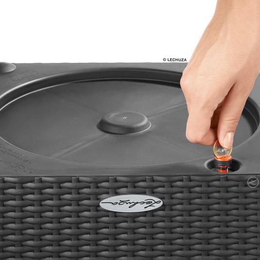 Actual product image Lechuza Flowerpot Cube Cottage 40 (40 x 39 x 40 cm)