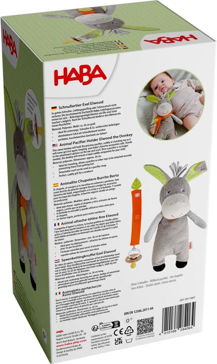 Produktbild Haba Schnullertier Esel Elwood (1 x)