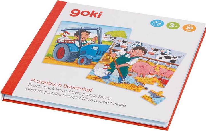 Produktbild Goki Puzzlebuch Bauernhof (40 Teile)