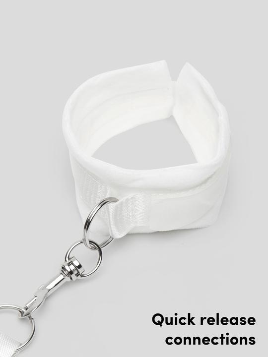 Actual product image Bondage Boutique Bound to Please Under Mattress Restraint White