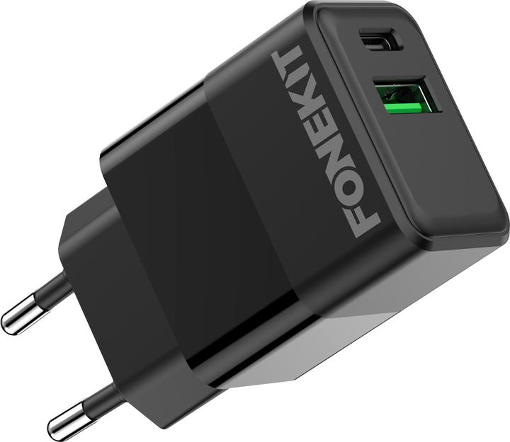 Immagine prodotto FoneKit Doppio -laturi, USB-C + USB-A, musta