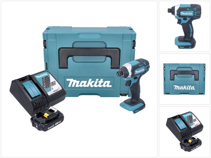 Productafbeelding Makita DTD 152 RA1J Accu slagmoersleutel 18 V 165 Nm 1/4" + 1x accu 2.0 Ah + lader + Makpac