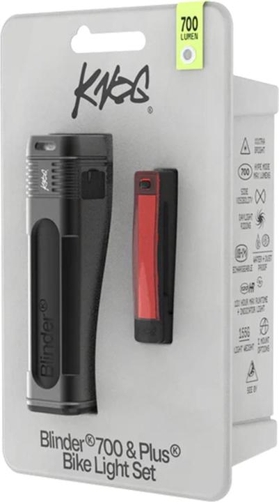 Productafbeelding knog. Blinder 700 + Plus Rear Twinpack, black (700 Lumen/20 Lumen) (700 lm)