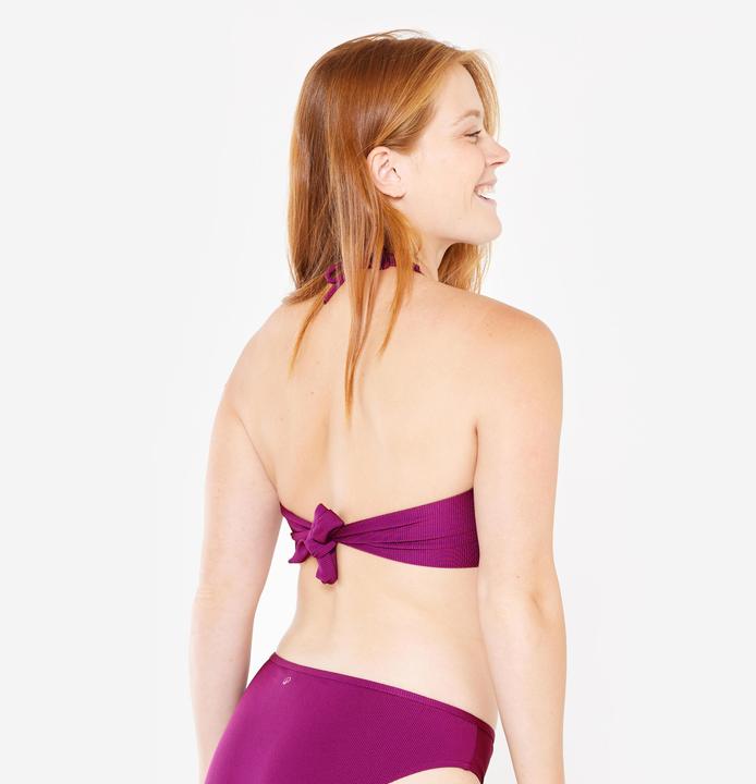 Produktbild Olaian Bikini-Oberteil Bandeau Damen strukturiert Laura violett (80 D)
