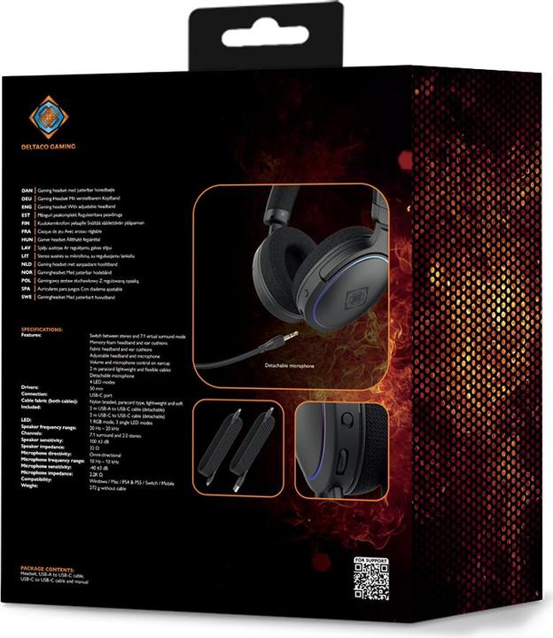 Produktbild Deltaco Gaming Comfort Headset (Kabelgebunden)